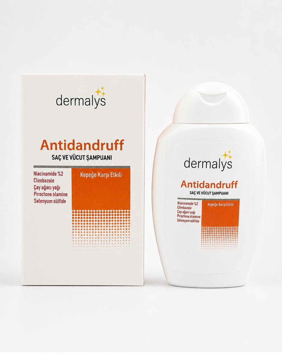Antidandruff Saç ve Vücut Şampuanı — Dermalys ürün posteri